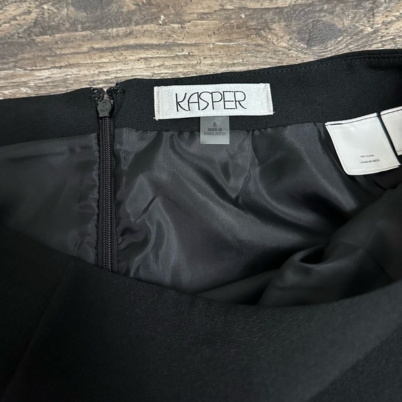 NWT Kasper Women’s Black Pencil Skirt Size 6 - Picture 6 of 9